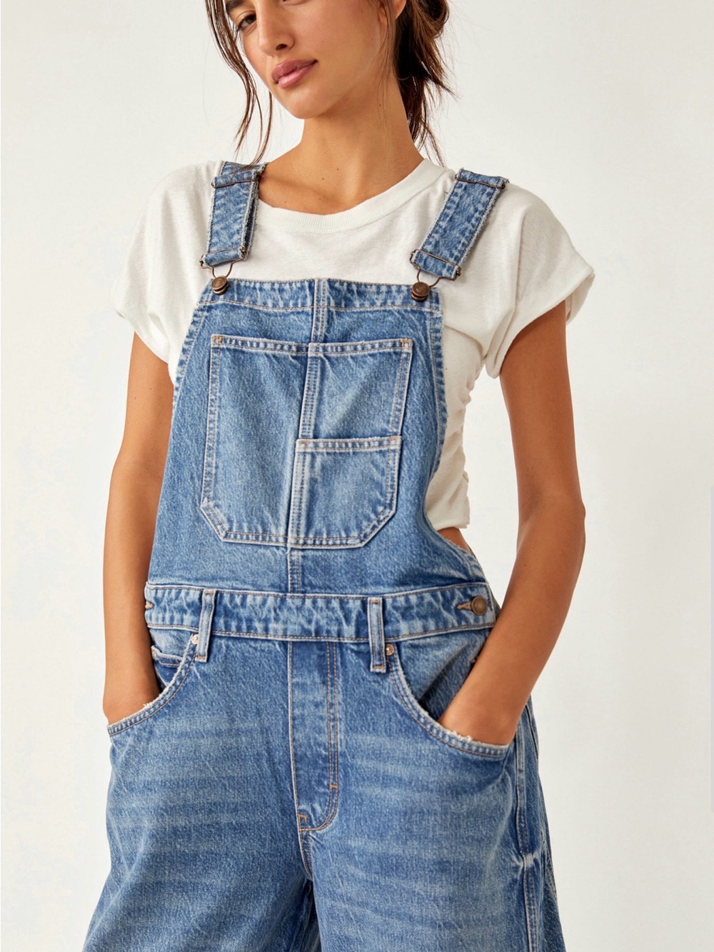 Free People - We the Free Good Luck Barrel Overalls